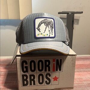 Goorin Bros Fresh Friday Drop Gray Cap with Giraffe Patch Hungover Slumplord